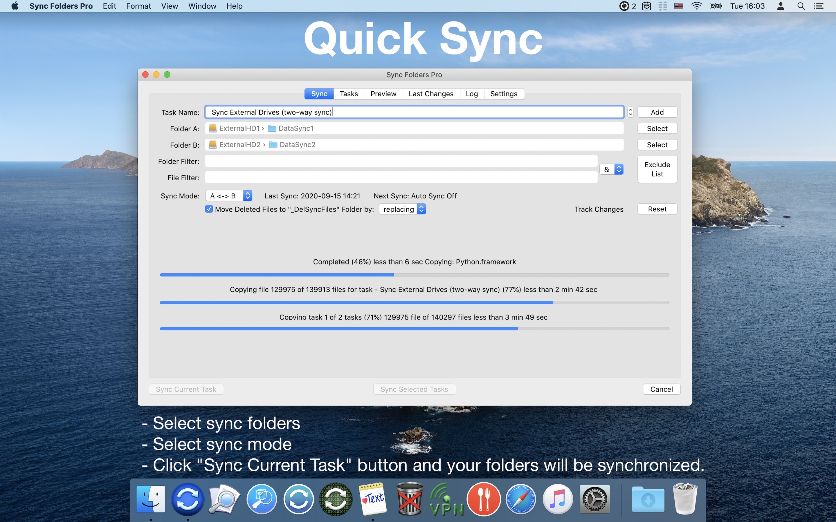 Sync folders Pro. Synchronize. FOLDERSYNC Windows.